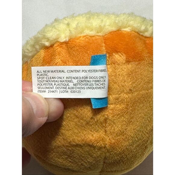 Bark Box Dog Bark Chunky One Chompers Loaded Puptato Skin Yellow Tan Dog Toy Si - Picture 4 of 5